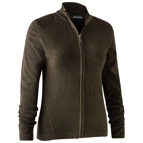 Dames gebreid vest Darlington bruin