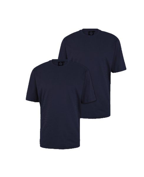 Dubbelpak T-shirts donkerblauw