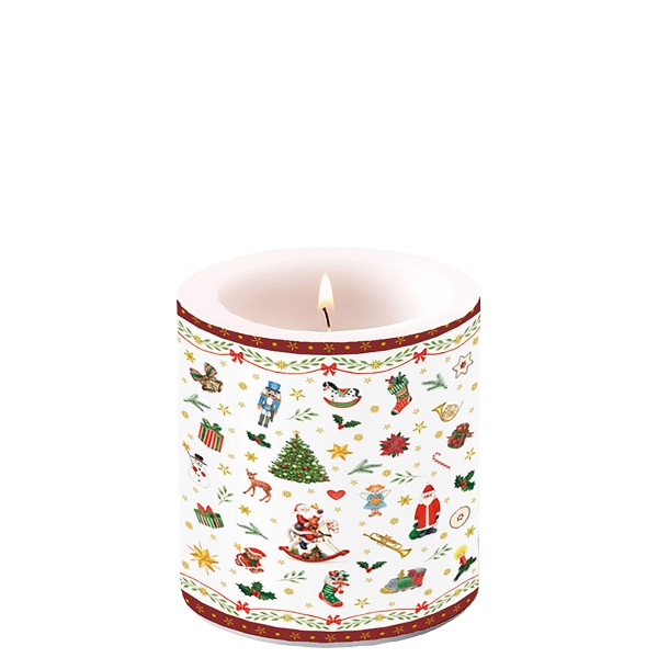 Kleine kaars, kerstversieringen