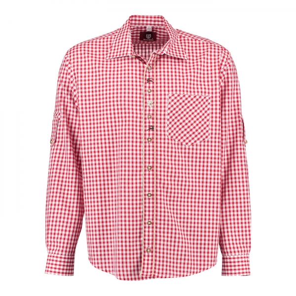 Shirt rood/wit