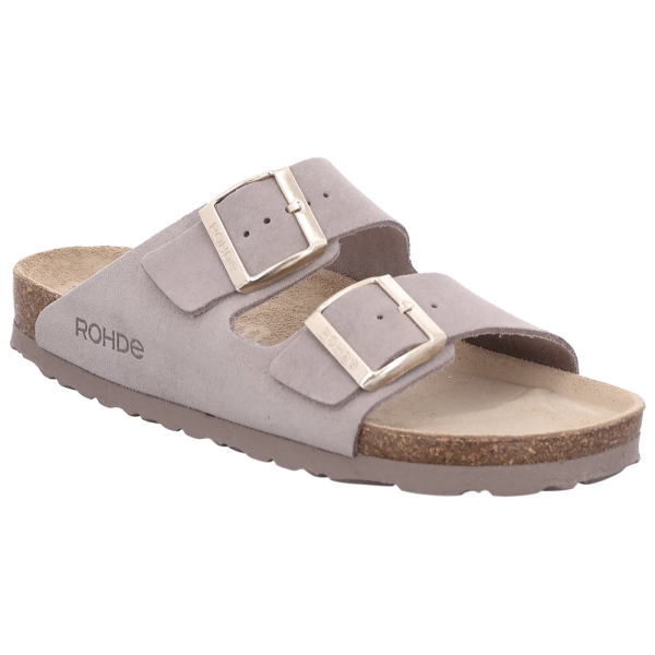 Dames-mules van suède, model Alba, beige