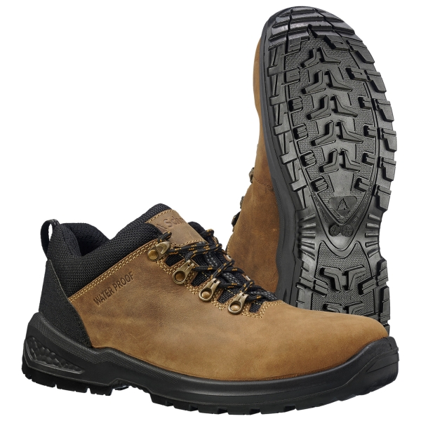 Performance lage schoen Arnsberg waterdicht lichtbruin/zwart