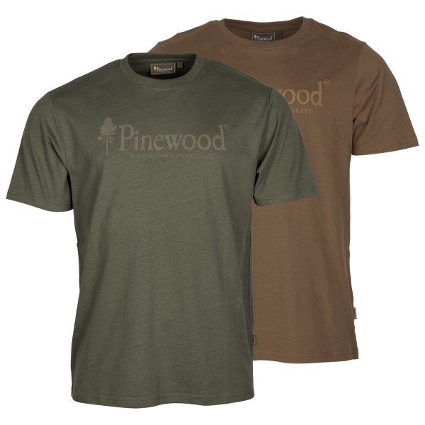 2-pack T-shirt Outdoor Life met logo (PW1017+PW1018)