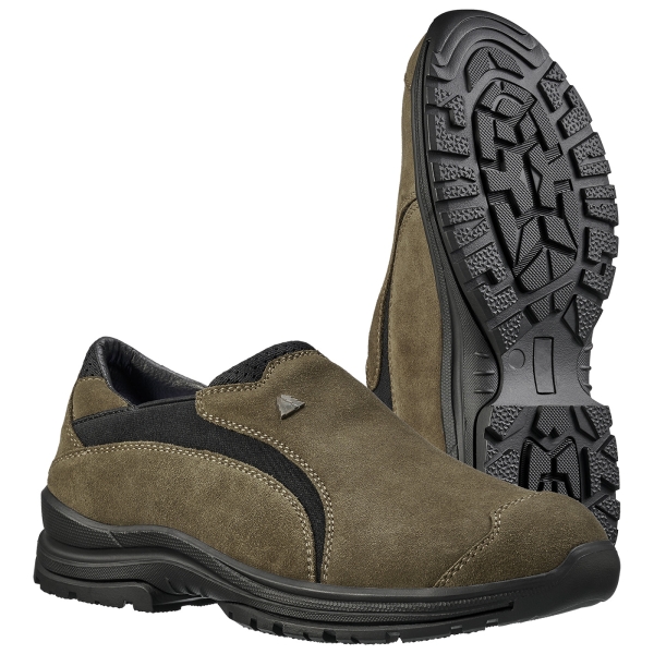 Slipper nubuck leer bruin