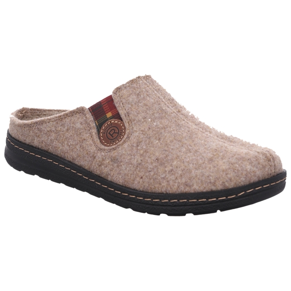 Zachte vilten pantoffel Asiago-H beige