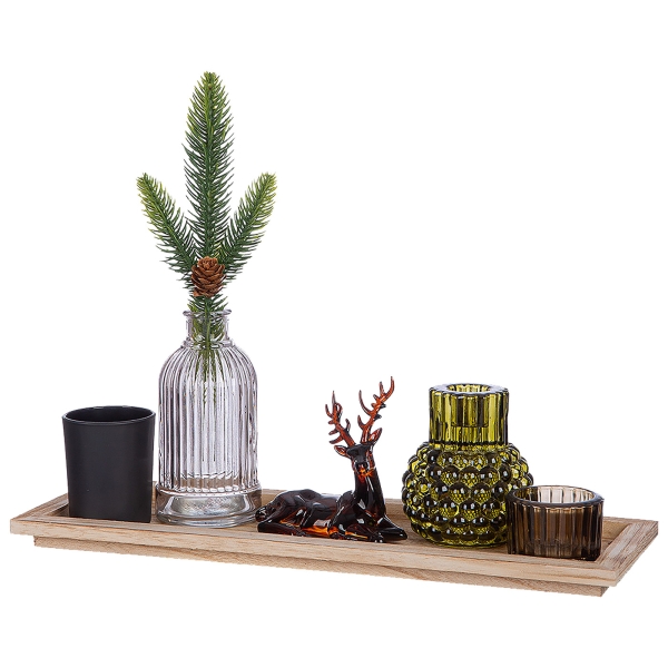 Decoratief ensemble hert 7 stuks