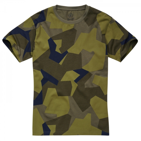 T-shirt Zweeds camouflage