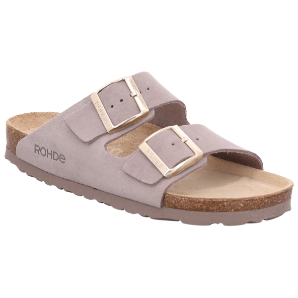 Dames-mules van suède, model Alba, beige
