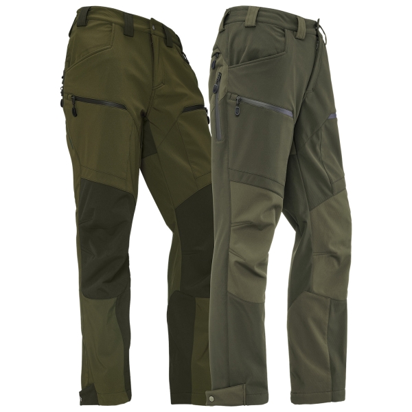 Ash outdoorbroek in een 2-pack (8598 olijf + RE1019 bruin)