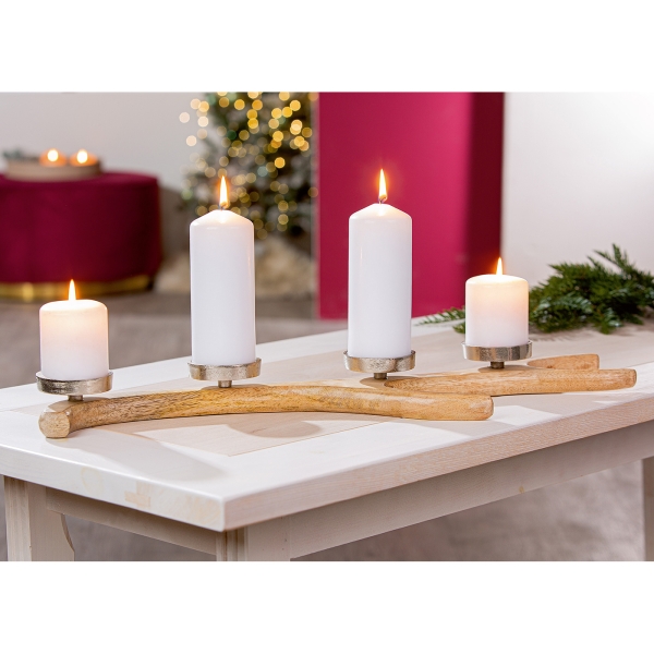 Adventskandelaar met gewei