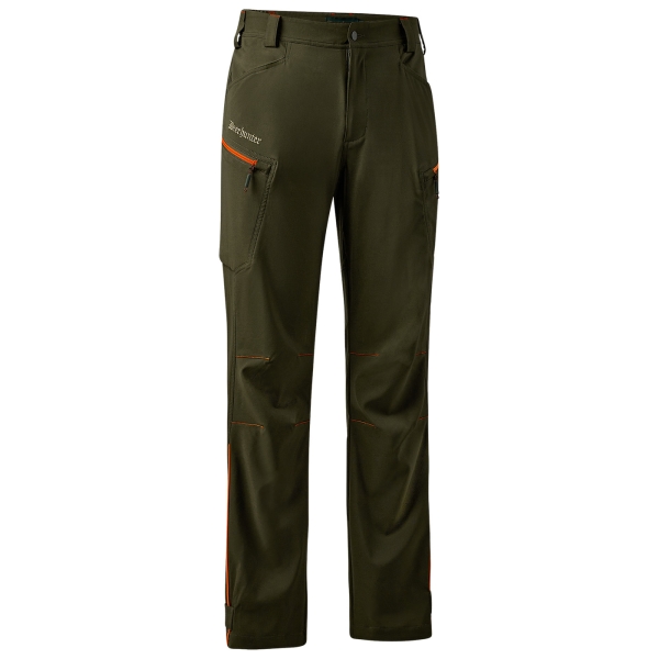 Broek Chamois olijf/oranje