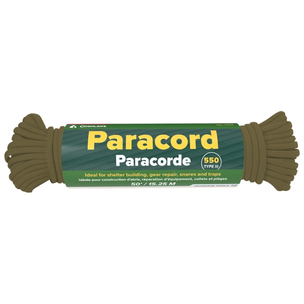 Paracord 15,25m olijf