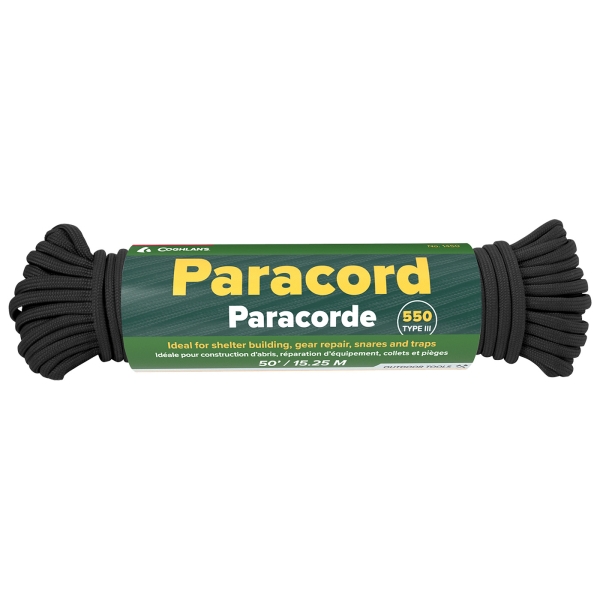 Paracord 15,25m zwart