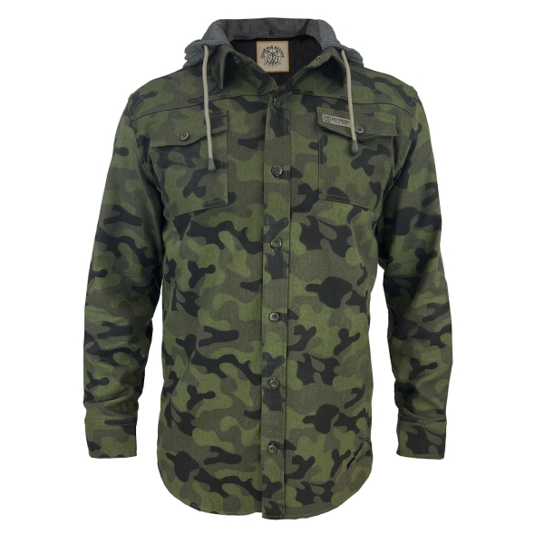 Hooded shirt camouflage