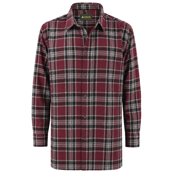 Flanellen geruit overhemd rood/zwart/wit