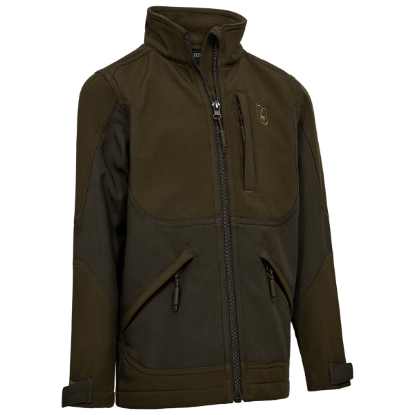 Kinder softshell jas Rogaland bruin