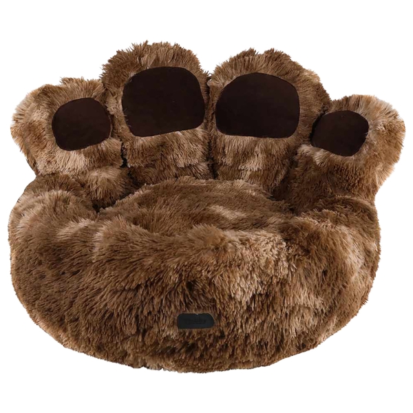 Comfortbed Paw, rond, bruin