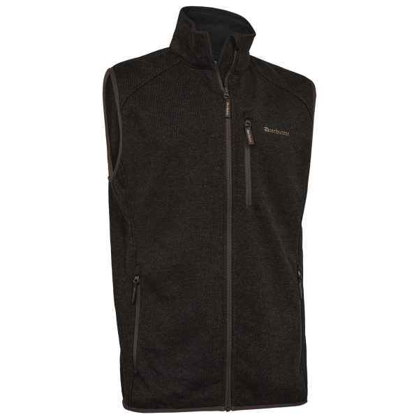 Moor bruin gebreid vest