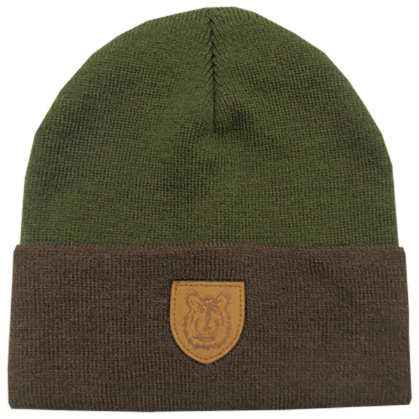 Pet met logo olijfbruin/bruin