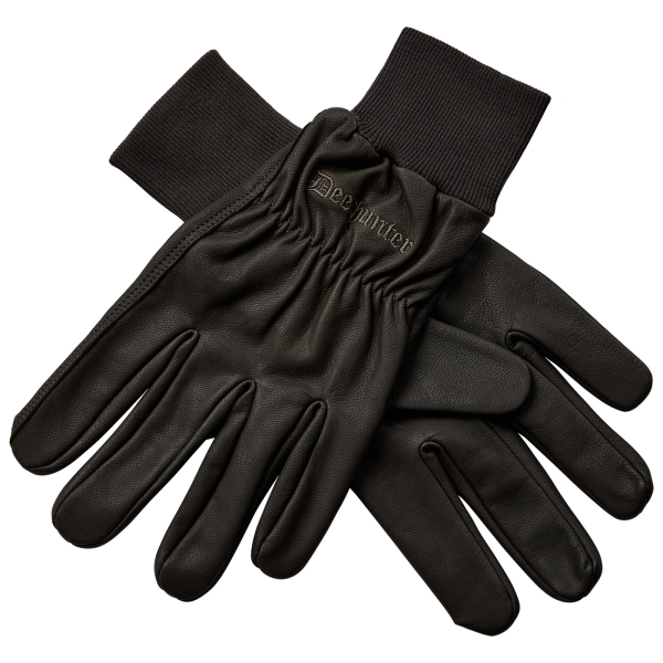 Bruine leren handschoenen