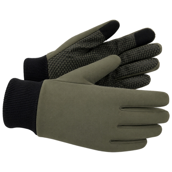 Handschoenen Softgrip olijfgroen/zwart